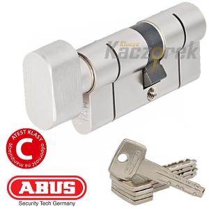 Vložka Abus 276 - cylindrická vložka KD10 s knoflíkem 30G/60, perleťový nikl