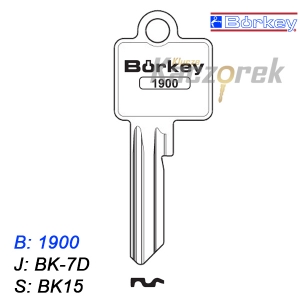 KMB042 - surový klíč - Borkey 1900