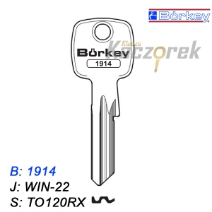 KMB044 - surový klíč - Borkey 1914