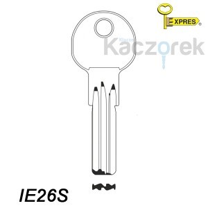 Expres 017 - surový mosazný klíč - IE26S