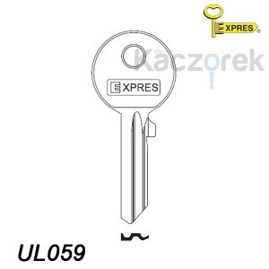 Expres 034 - surový mosazný klíč - UL059