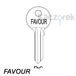 Bytový 025 - surový mosazný klíč - Favour