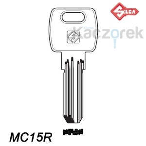 Silca 017 - surový klíč - mosaz - MC15R