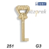 Nábytek 006 - 251 - G3 zlatý retro - surový klíč