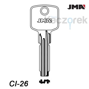 JMA 007 - surový mosazný klíč - CI-26