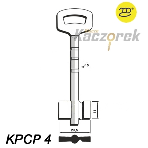 Zásuvný 023 - surový klíč - KPCP 4 - dlouhý
