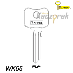 Expres 509 - surový ocelový klíč - WK55