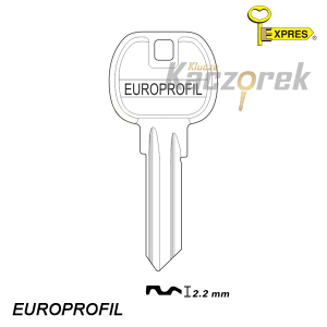 Expres 521 - surový ocelový klíč - Europrofil čtvercový 2.2