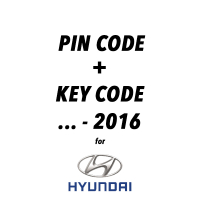 Pin kód a kód klíče pro Hyundai do roku 2016