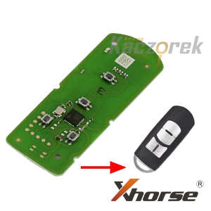 Xhorse 629 - XZMZD8EN - surový klíč - dálkový ovladač